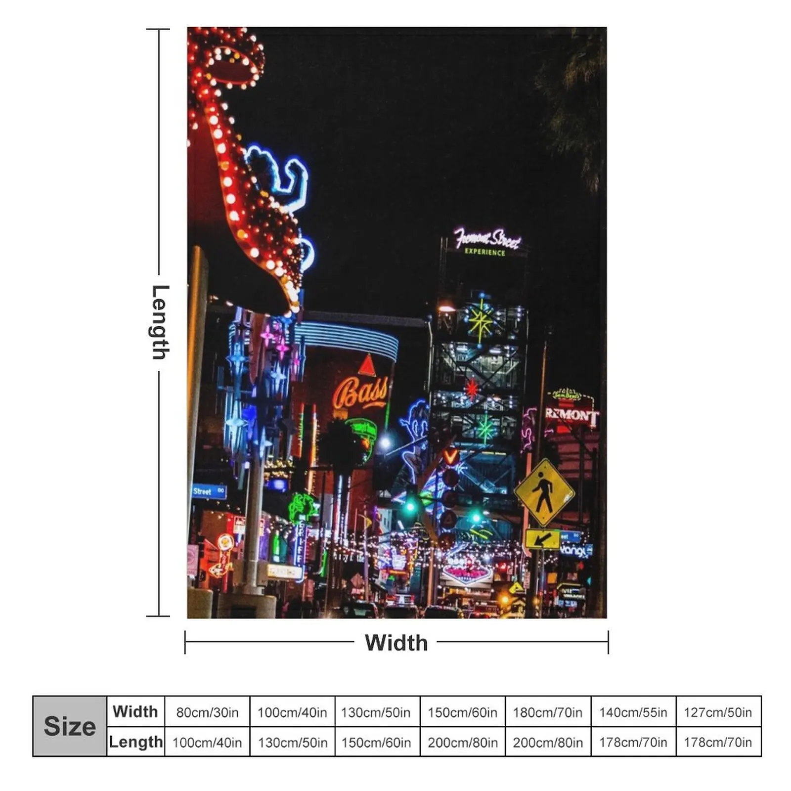 Las Vegas Neon Lights Throw Blanket Nap Fashion Sofas For Sofa Thin heavy to sleep Blankets