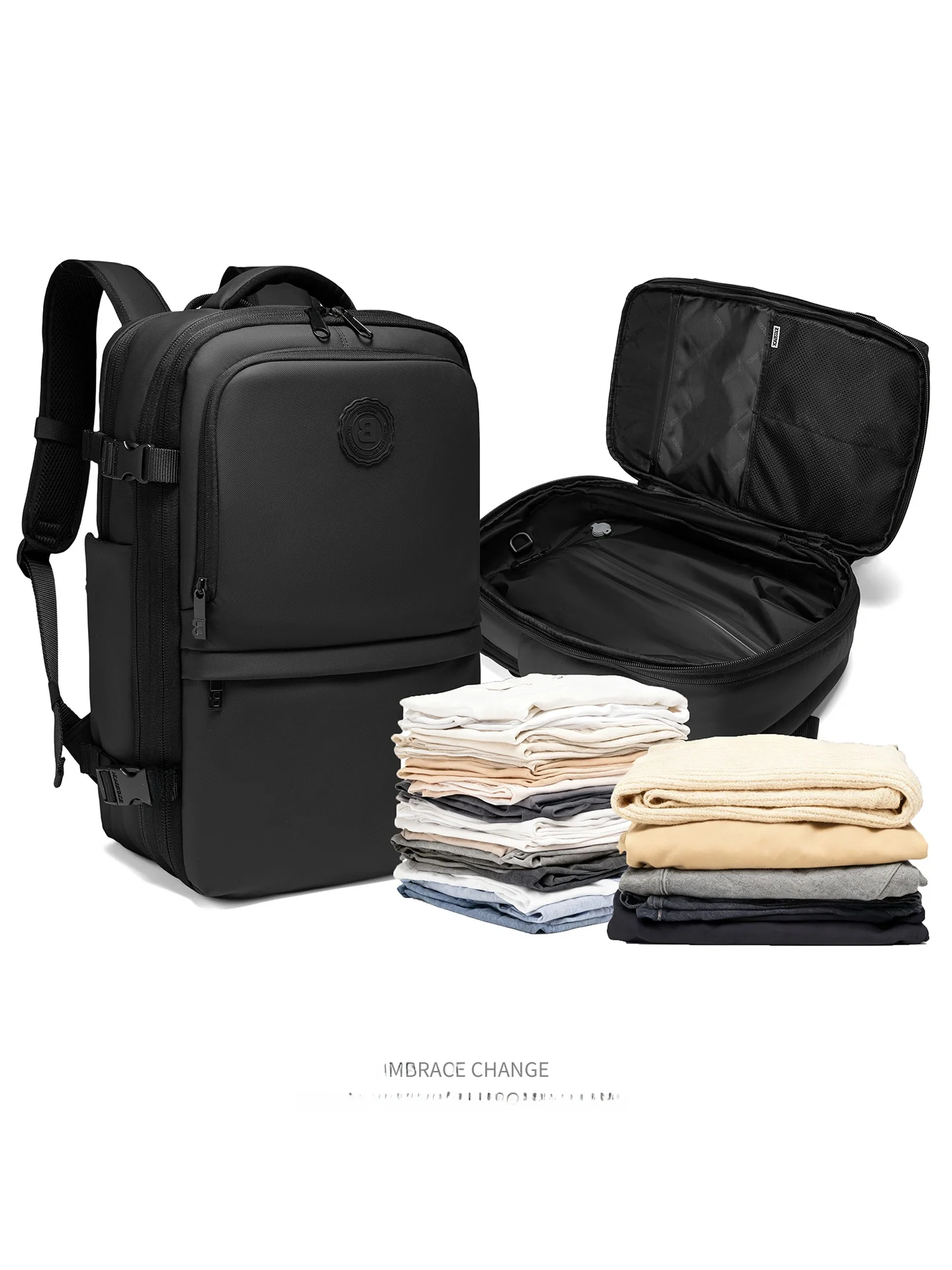 

New Fashion Brand Vacuum Compression Boarding Men's Commuter Business Travel Large Capacity Travel Computer Backpack