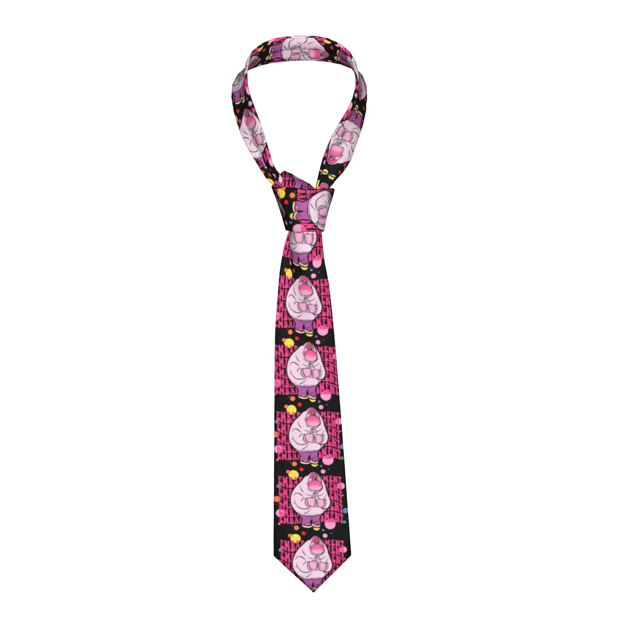 

Мужской шелковый галстук-крават с мультяшным принтом «Внутри-внеш» (аниме) для офиса, на заказ
