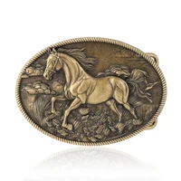 Hebilla de cinturón occidental para hombres y mujeres, hebilla de cinturón de vaquero con caballo corriendo, hebillas de cinturón de vaquera Vintage, hebilla de cinturón de caballo