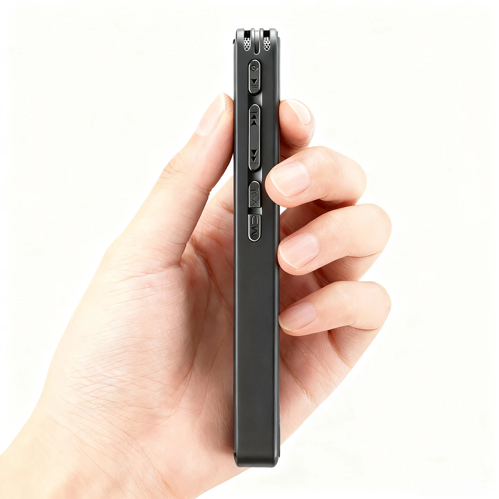 32G Famue L12 Voice Recorder, 110H Continuous Recording, 1536KBPS 360° Surround, Professional for Class/Meeting/Business/Lawyers