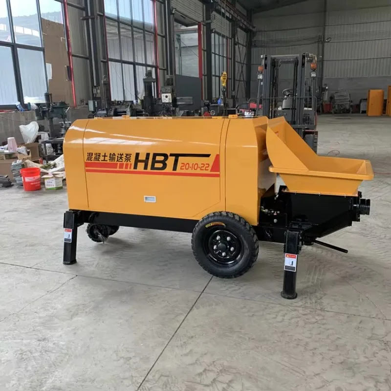 Customized Concrete Pump Portable Concrete Mixer Truck With Pump High Pressure Diesel Concrete Mixer Pump