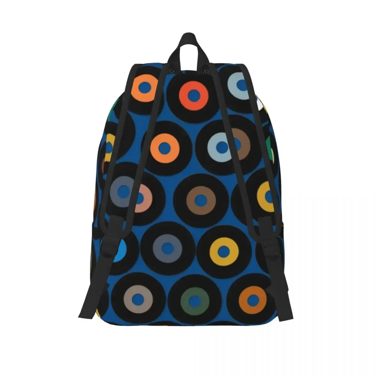 Sac à dos bleu en vinyle pour garçons et filles, sacs de livre d'école pour enfants, sac de jour rétro, sac primaire de maternelle, cadeau