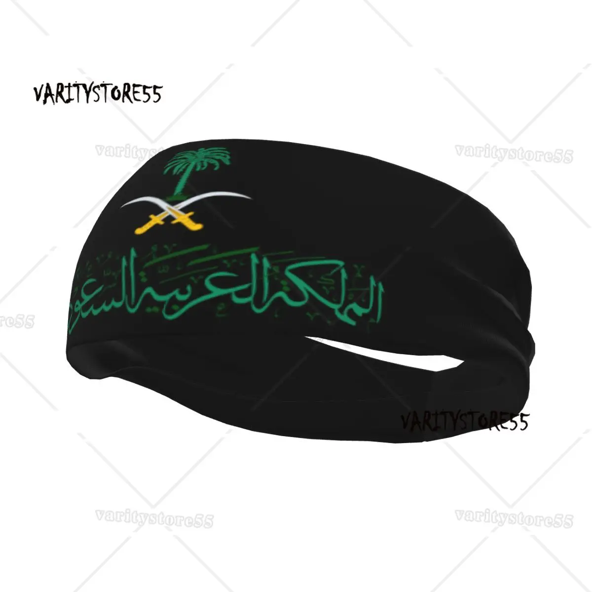 مخصص المملكة العربية السعودية العصابة الرجال النساء الرطوبة فتل العربية شعار الخط رياضة عقال لليوجا #4