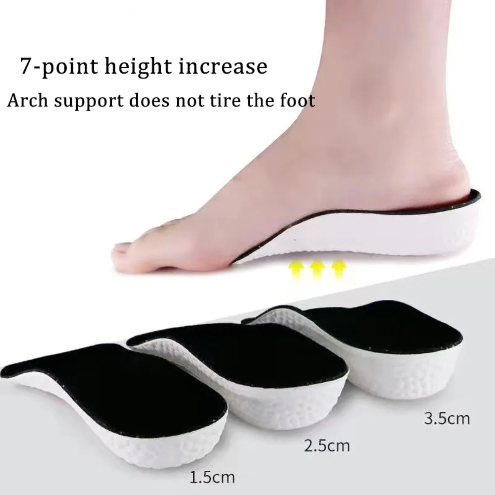 New Breathable Invisible height Insole Arch support Durable Half Insole Convenient to Use Orthopedic Foot Sole Pad for Men Women