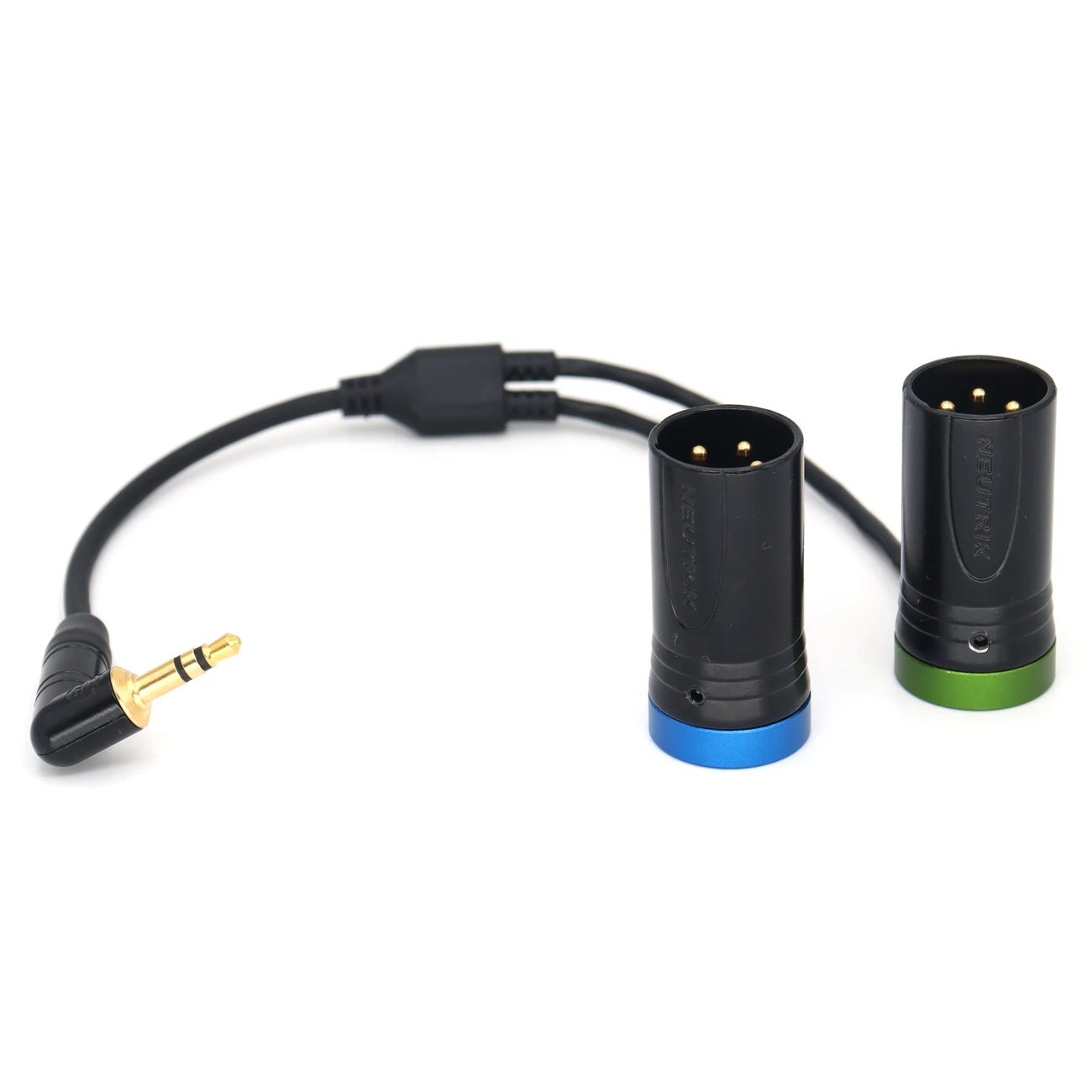 3.5mm TRS to Double Low-Profile XLR 3Pin Male Y Cable for Rode Wireless GO II Dual Channel Wireless Microphone Receiver
