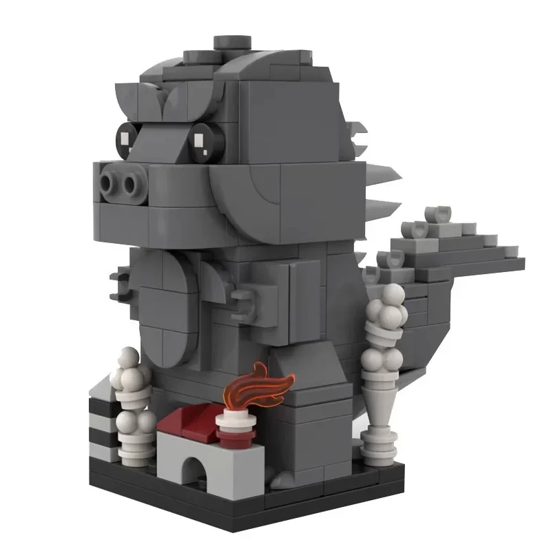 

Серия фильмов «Маленький монстр», строительные блоки MOC, мини-годзилла, милый декор для рабочего стола, сборная модель, головоломка, детская игрушка, подарок на день рождения