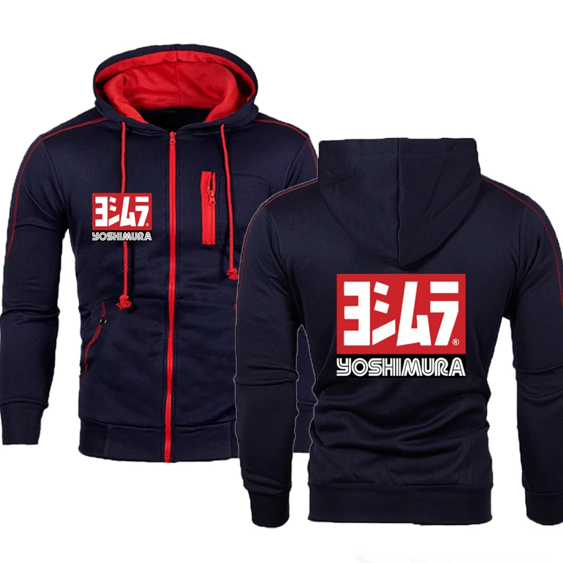 

Men's Jacket Yoshimura Japan Print Spring Autumn Hooded Jacket Men Hoodies Sweatshirt Casual Fashion Tracksuits