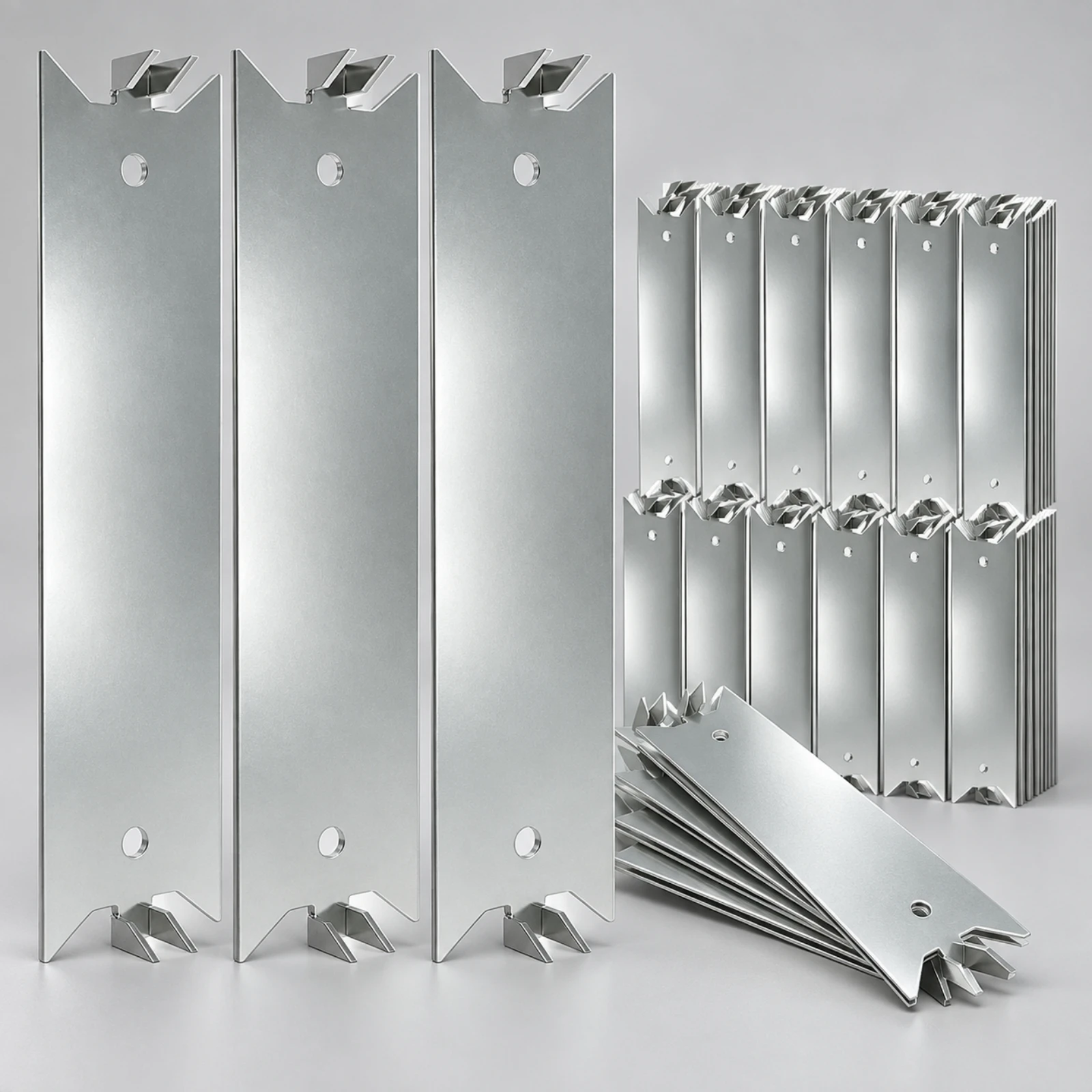 50 Pieces Cable Protector Plate Long-Lasting Galvanized Steel Cable and Pipe Protection Plate Slim Polished Finish