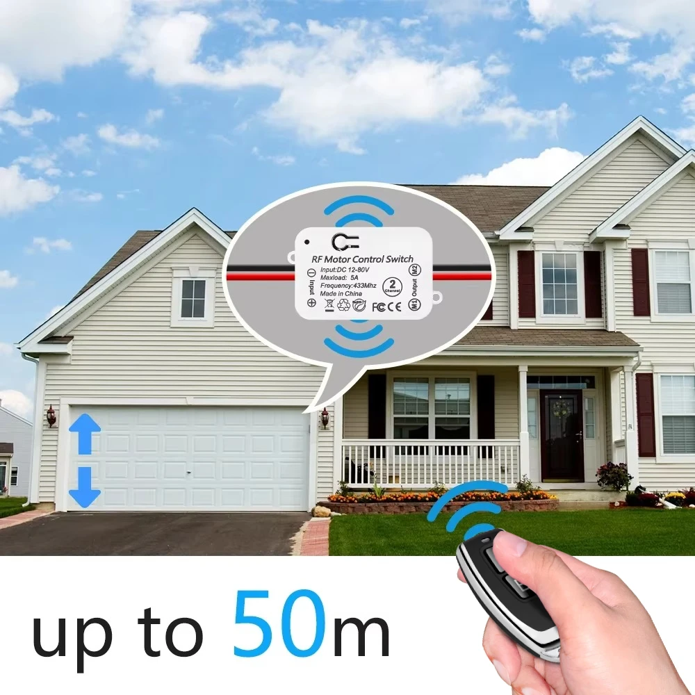 RF433mhz العالمي اللاسلكي للتحكم عن بعد DC12V 24 فولت استقبال التحكم الذكي الكهربائية التحكم في الوصول سيارة مصباح دائرة المحرك