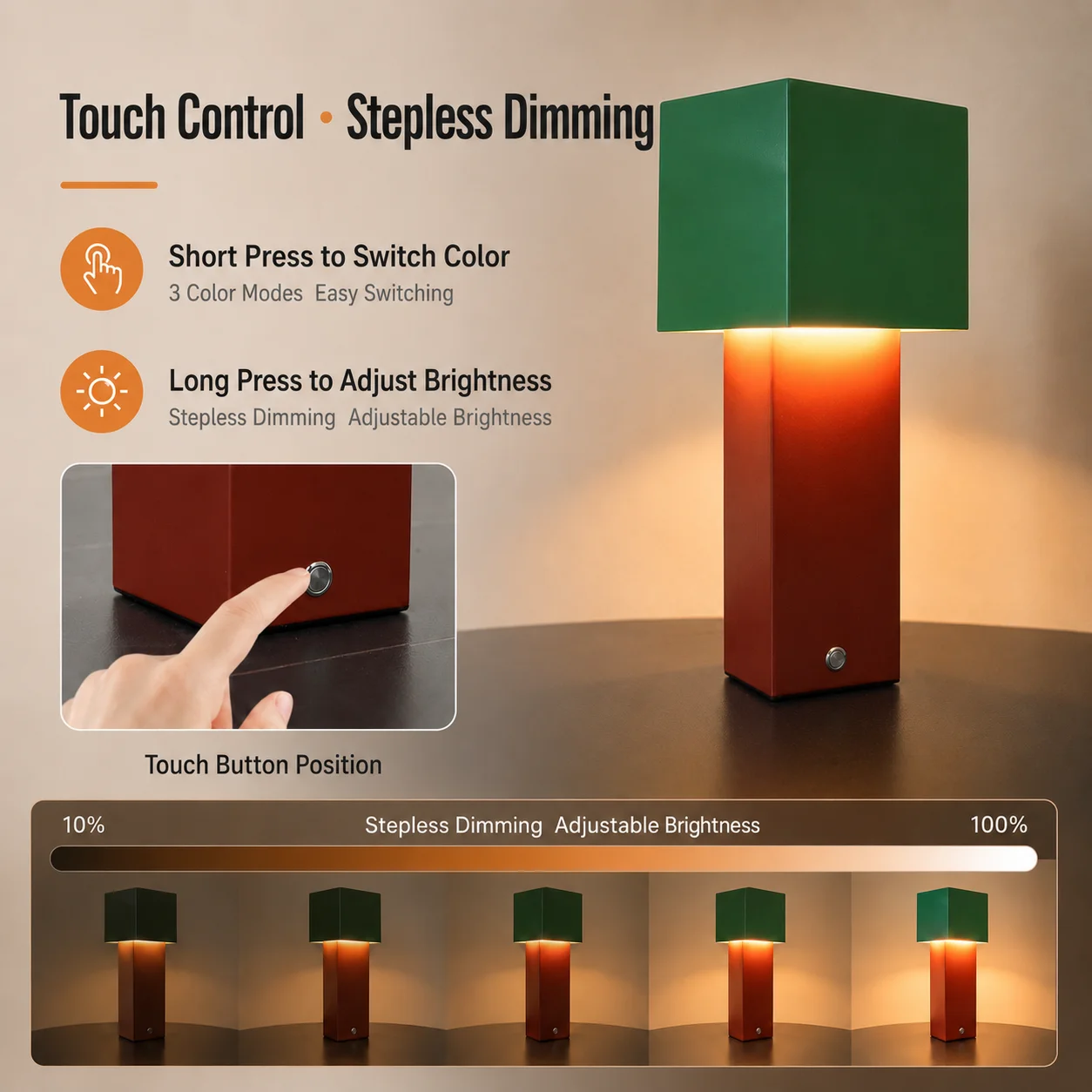 Cremefarbene LED-Schreibtischl – Mushroom Table Lamp Bewertung und Preis