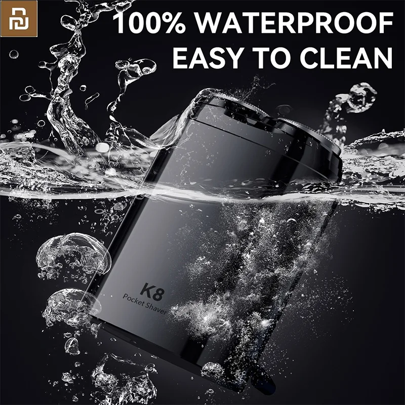 Youpin ENCHEN ماكينة حلاقة كهربائية K8 ماكينة حلاقة صغيرة الحلاقة جيب أداة تهذيب اللحية 2D ماكينة حلاقة عائمة للرجال مقاوم للماء مخفي
