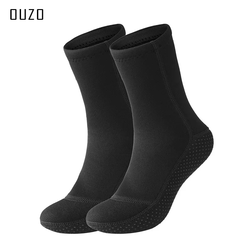 OUZO 3mm diving socks, cold resistant, warm, wear-resistant, non slip socks, swimming socks, snorkeling, surfing beach socks