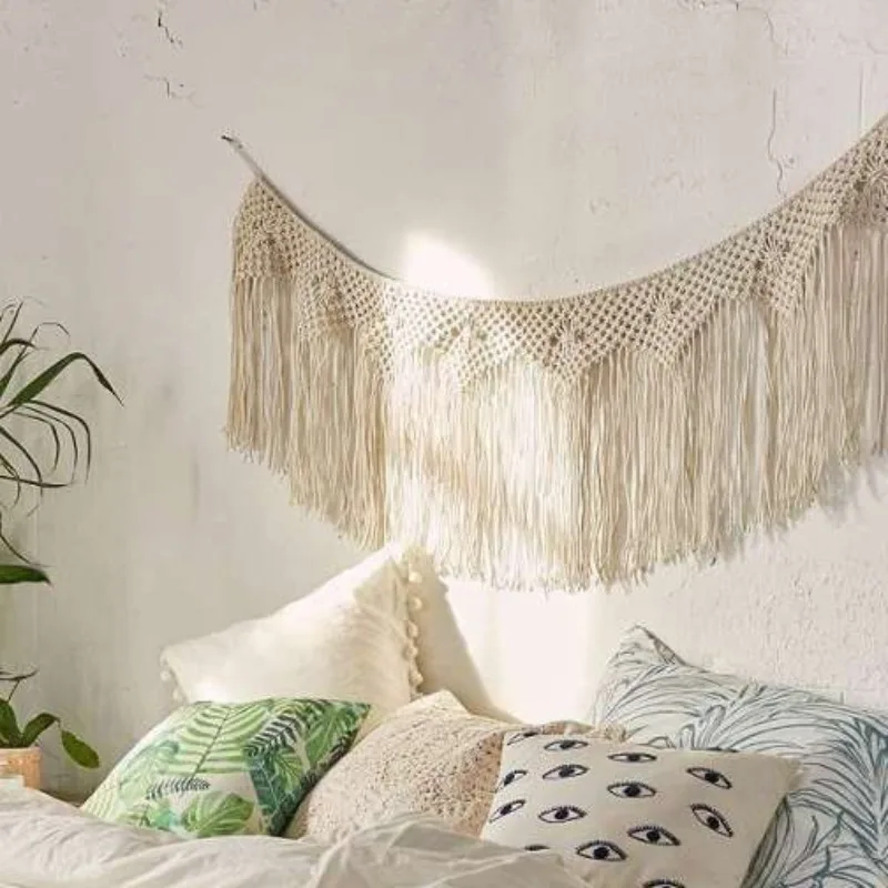 Hotel bedside decoration hand-woven, Nordic style