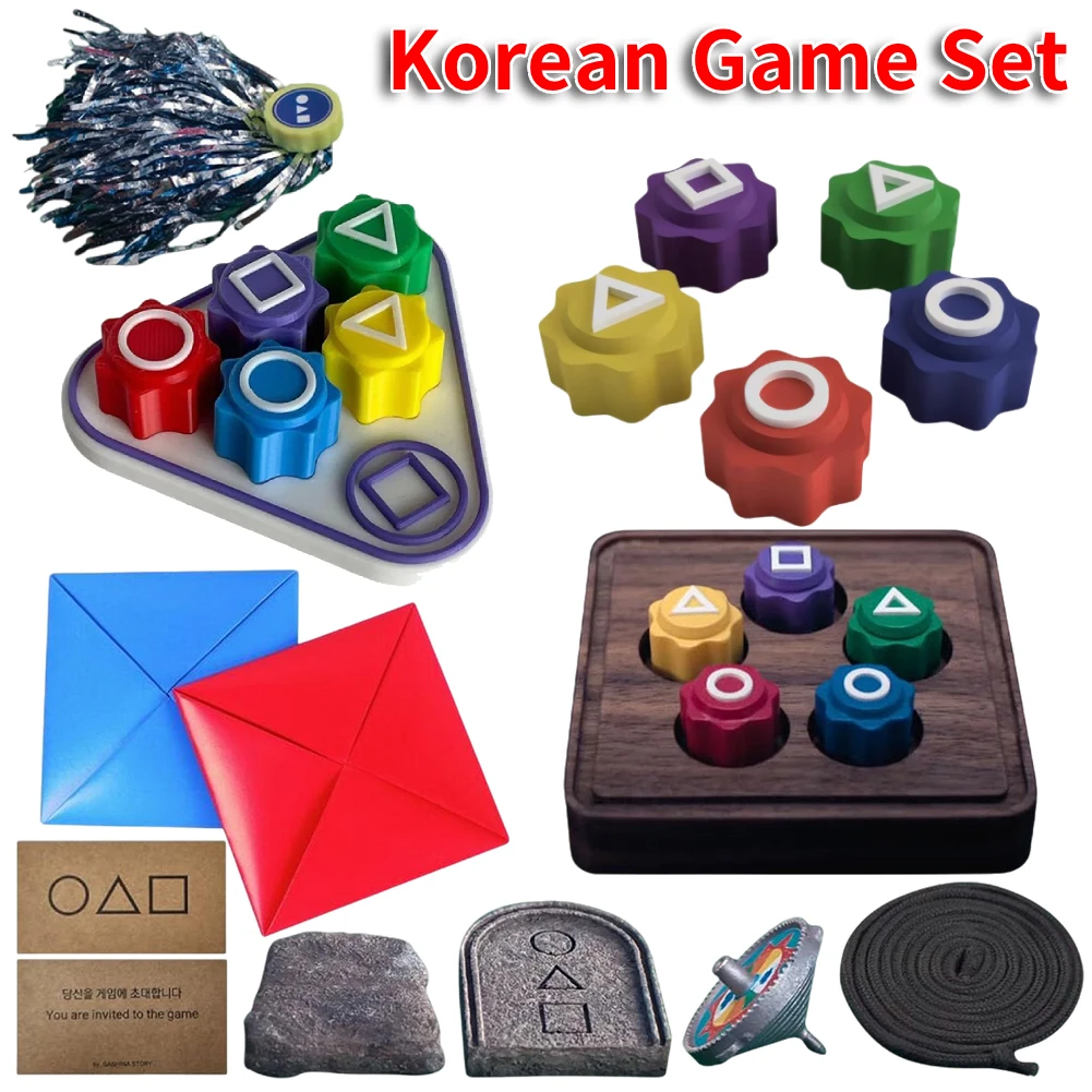 Gonggi Korean Stones Set Korean Folk Game Set Korean Traditional Play Board Game-Jebi chagi Gong-gi Biseokchigi Paeng-y DDAKJI