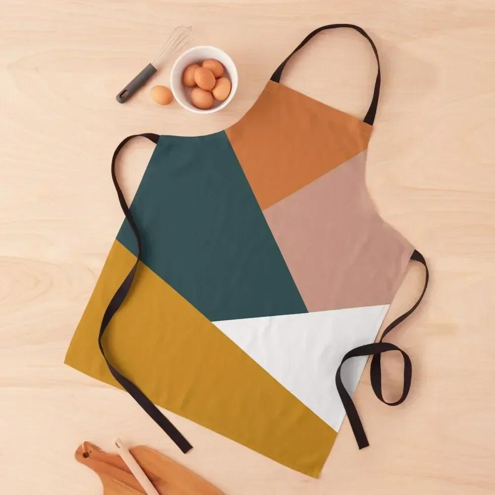 

Modern abstract geometric color block pattern, Camouflage Apron cookings for women Kitchen And Home Items Hairdresser Apron
