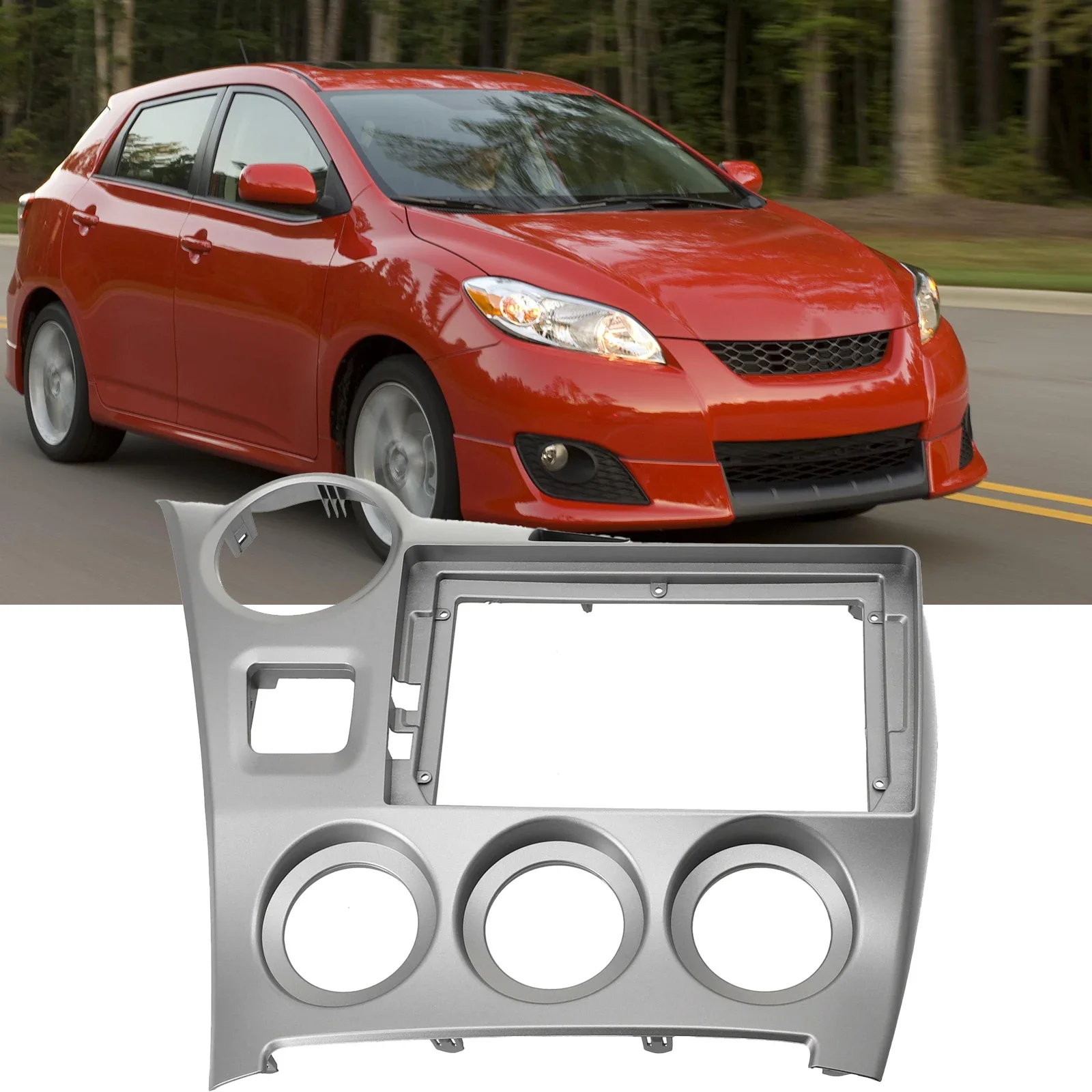 Car Accessories Frame Panel 9 Inch Car Radio Silver For MATRIX 2009-14 For Toyota Frame Panel 9 Inch For Toyota For MATRIX 09-14