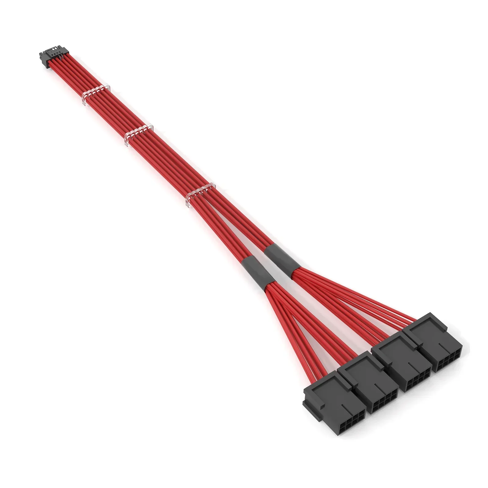 4090 Cavo di prolunga per scheda grafica 12 + 4P Maschio a Pcie8p * 4 Femmina Pcie 5.0 16AWG Adattatore per cavo di rete intrecciato in nylon ad alta velocità