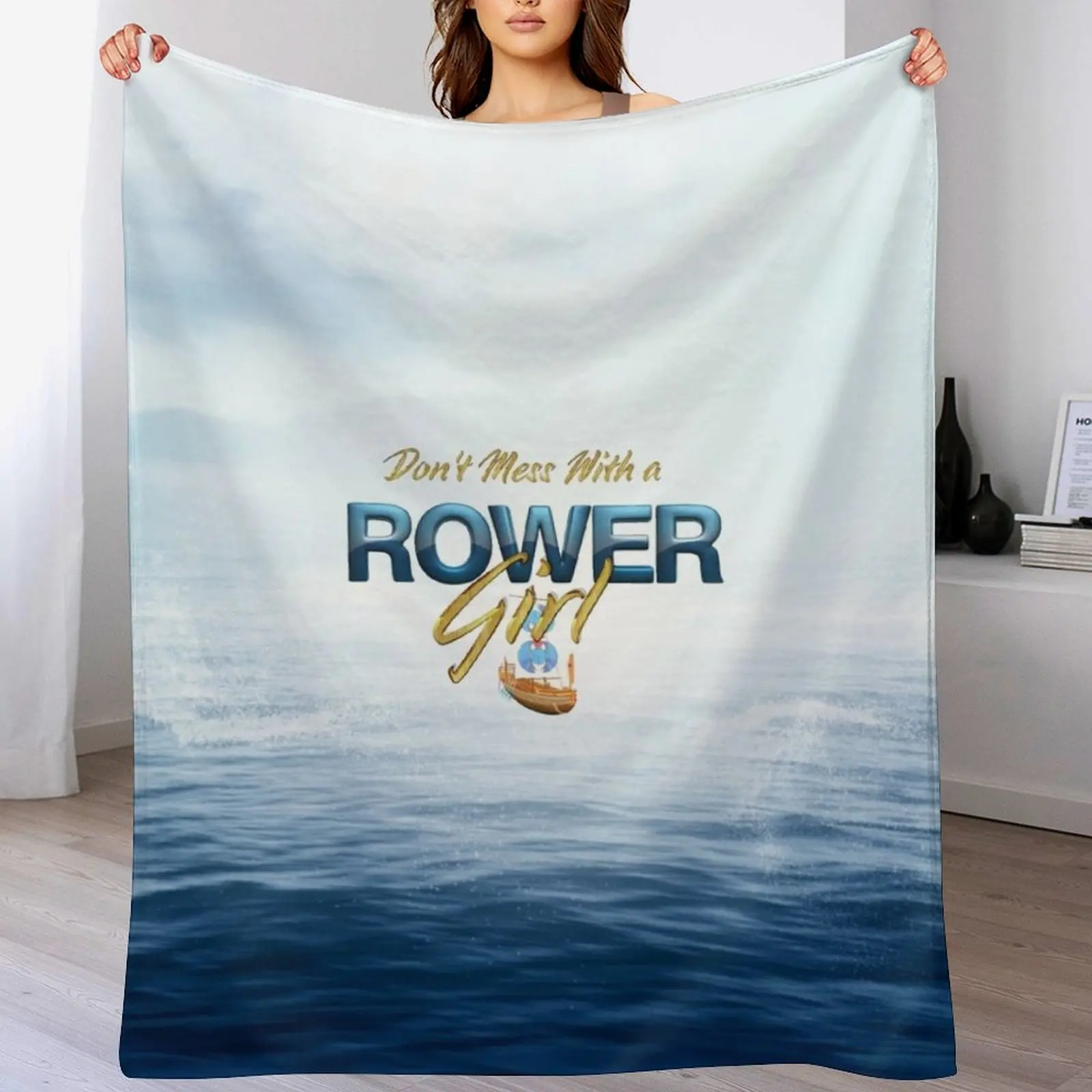 Rower Girl Throw Blanket wednesday Softest Weighted Blankets