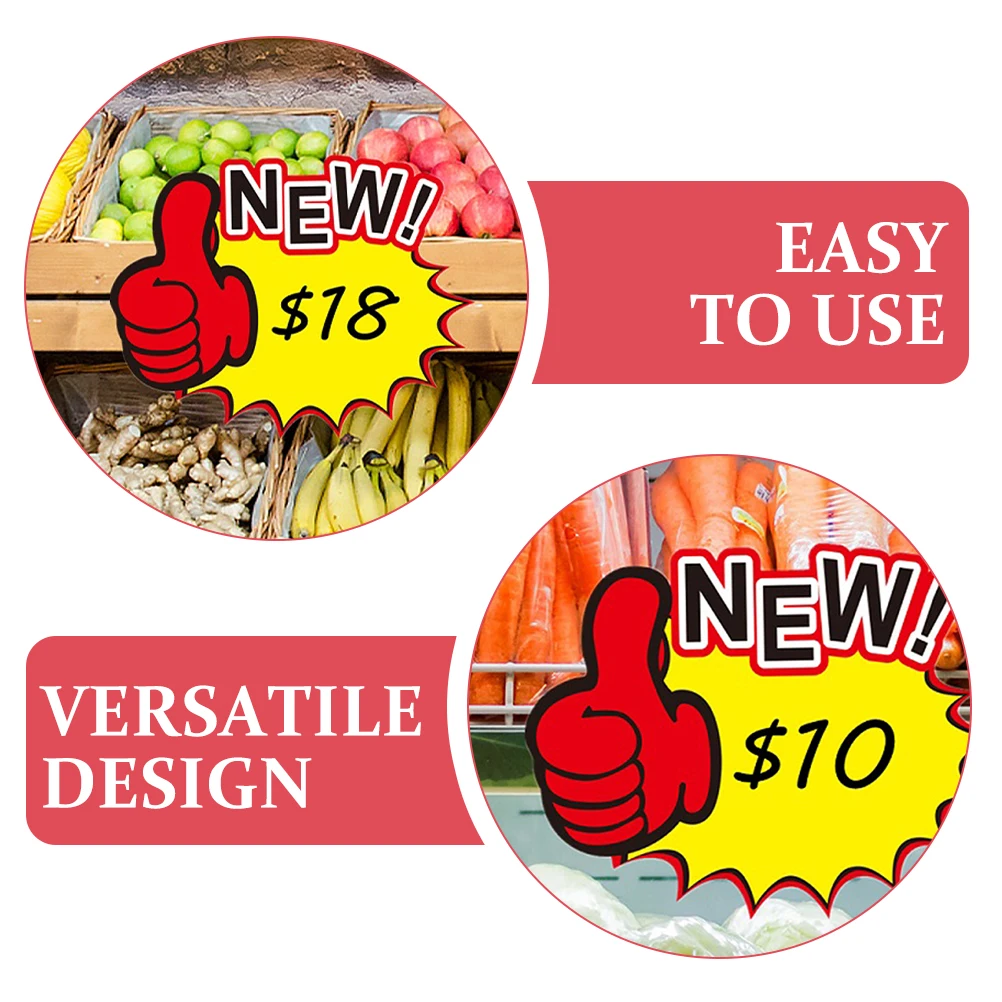 

100 шт. ценники для торговых торговцев, водонепроницаемый дизайн, простые читаемые маркеры розничных цен для магазинов и реальных продаж