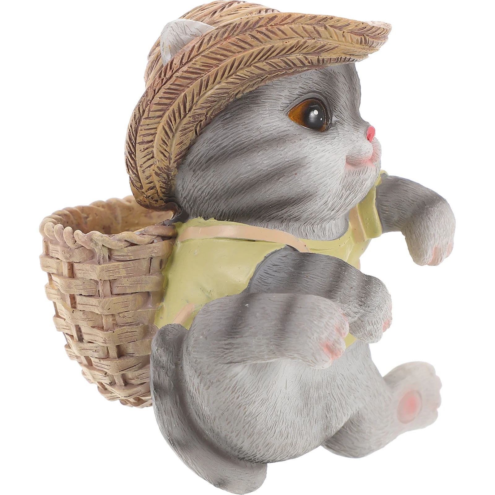 

Creative Resin Cat Flower Pot Hanger Decoration Cartoon Lifelike Garden Lawn Outdoor Indoor Statue Adorable Home Office Decor