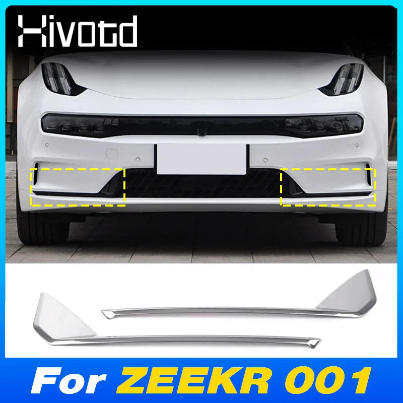 Stainless Steel For ZEEKR 001 WE ME YOU Z-sport 2024 Car Foglight Fog Lamp Cover Parts Exterior Modification Styling Accessories