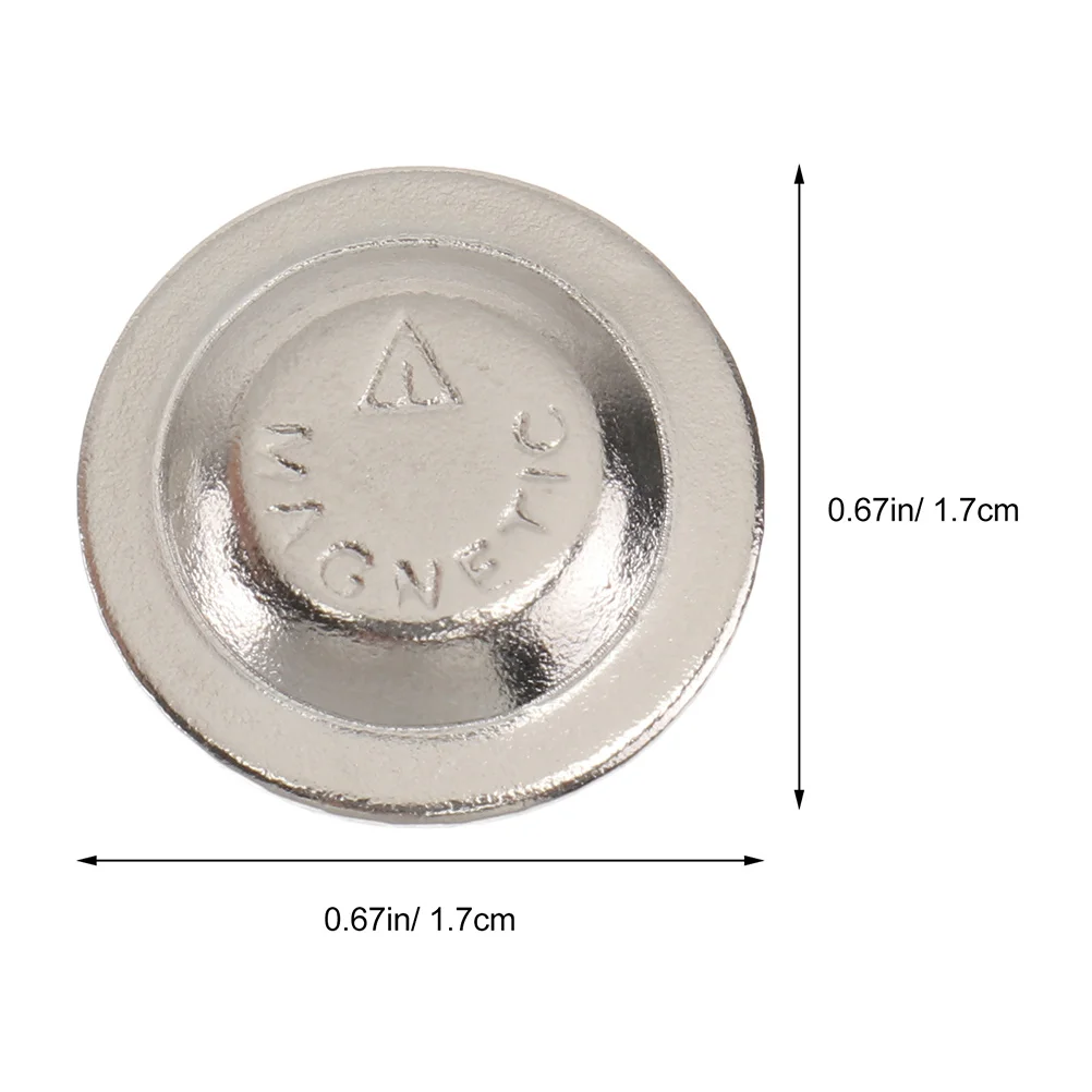 20 Stück magnetische Snap-Brosche, Schal-Verschluss, Druckknöpfe, Namensschild-Knöpfe, Materialien, magnetische Abzeichen, Brust-Magnet-Knöpfe, rund