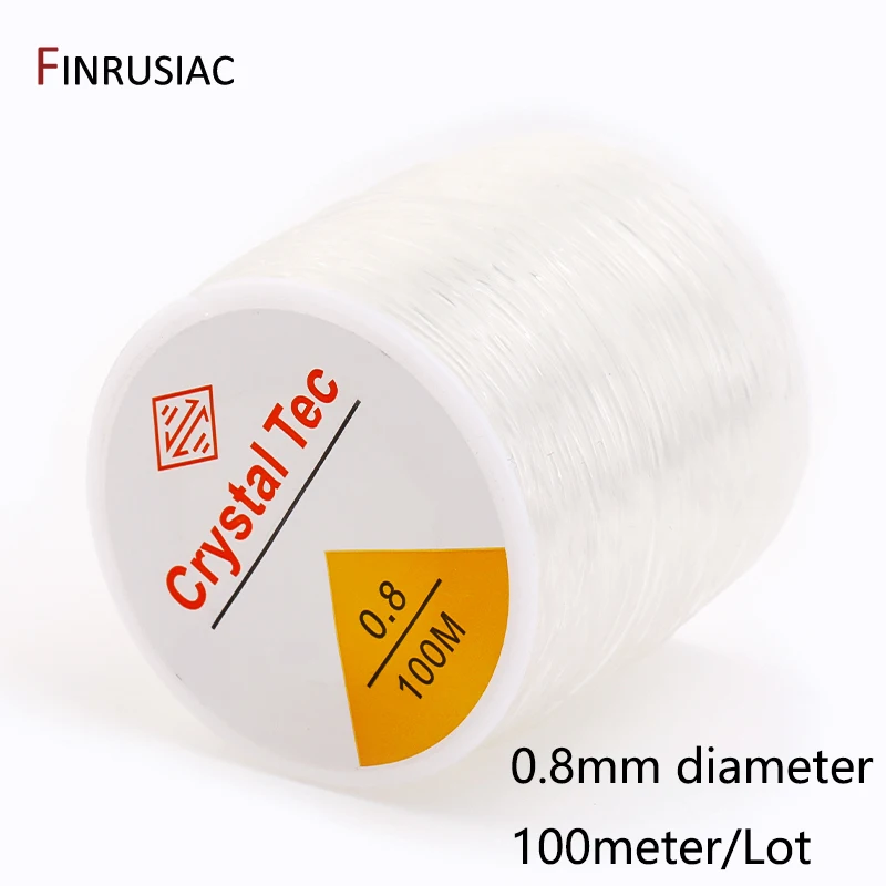 0,4–1,0 mm elastische Schnur, transparente Kristall-elastische Linie für die Schmuckherstellung, DIY-Armband, Halskette, Perlenzubehör – Detail 21