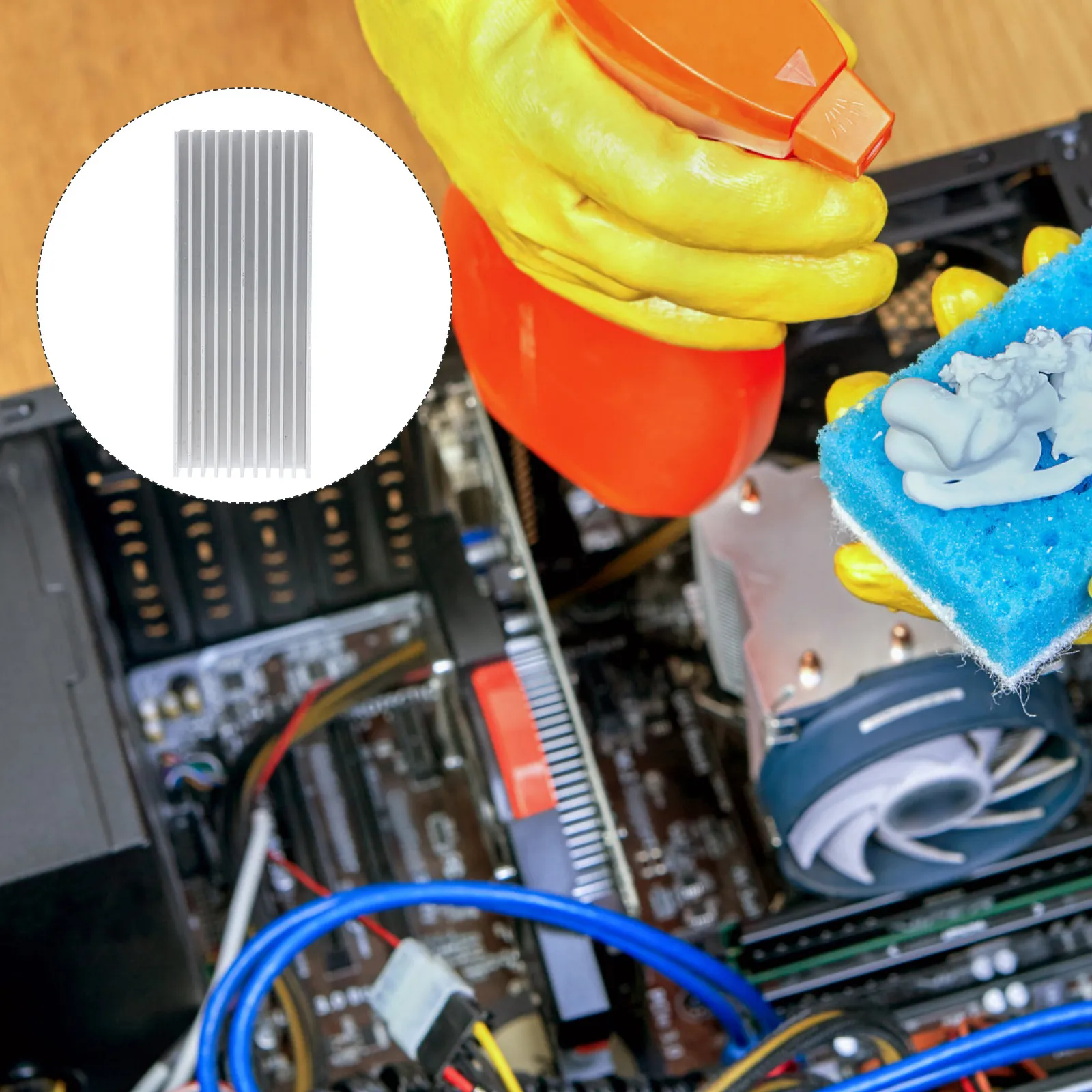 

High Power Aluminum Heat Sink For Led Lighting Ic Heat Aluminum Cooler Fin Sink Diode Cooling Radiator Laptop Accessories