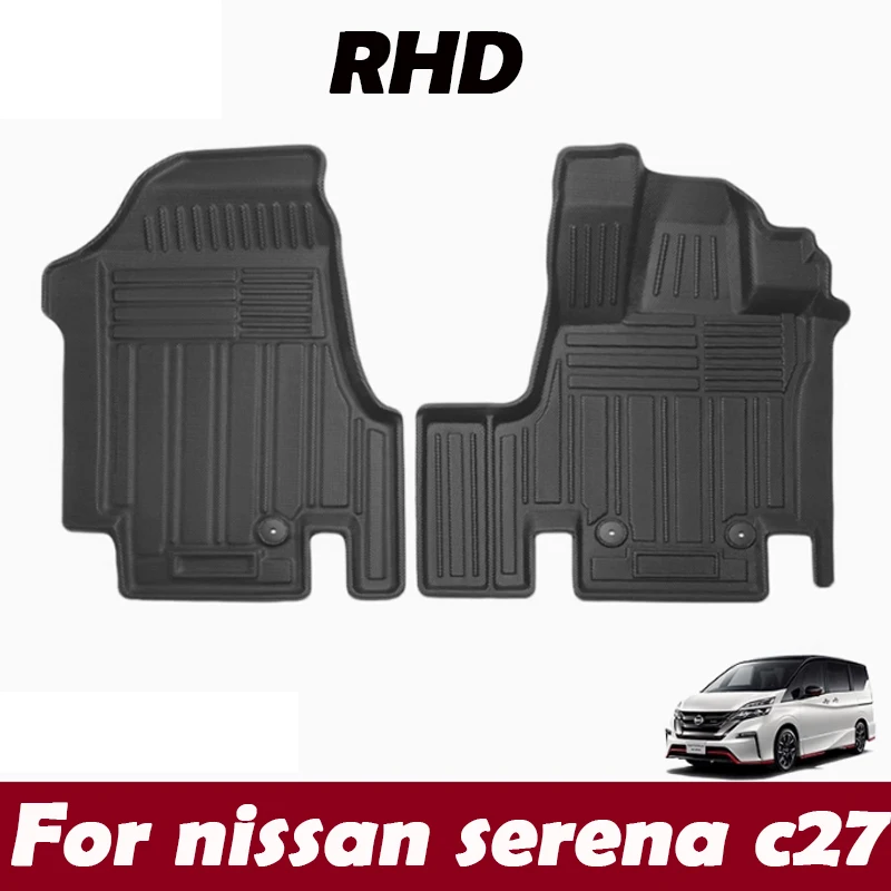 

For Nissan Serena C27 C28 TPE Foot Pad Trunk Mat Wear Resistant Rubber Waterproof Car Accessories RHD
