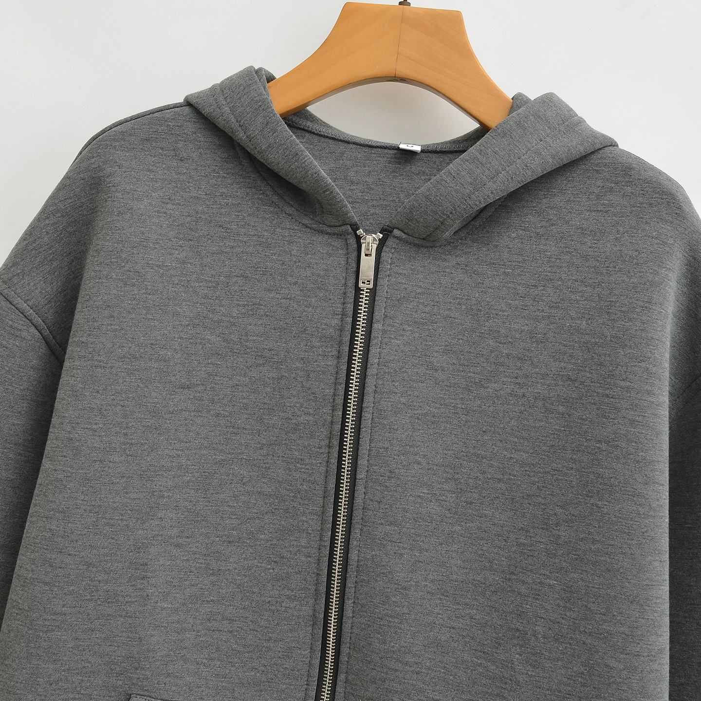 Modna, codzienna bluza z kapturem, zapinana na zamek, szeroka, damska, jesienna, nowość 2025, wygodna, długa bluza dresowa.