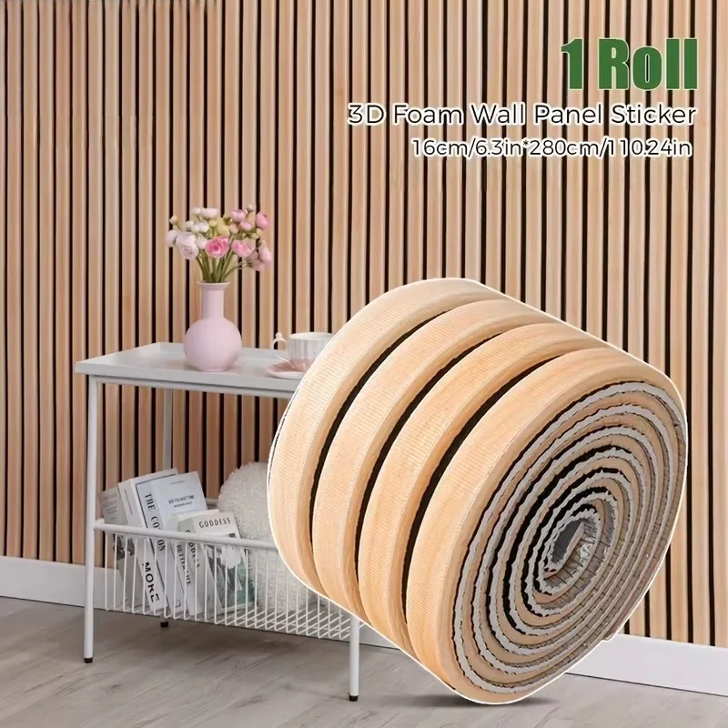For Living Room Wall Coverings Self-adhesive Wallpapers Home Decor 3D Foam Wall Panels Peel and Stick Waterproof Wall Stickers