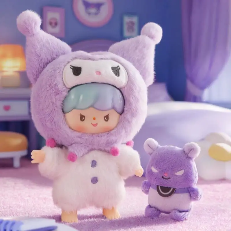 Zzoton × Sanrio ตัวละคร Love League Buddies Series ตุ๊กตาไวนิลกล่องตาบอด Kawaii น่ารักกระเป๋าจี้ตุ๊กตา Mystery กล่องของเล่นของขวัญ