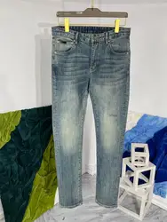 Viser en denim décontractés de haute qualité pour hommes, jeans chauds et chics, marque de créateur, Europe et américaine, automne et hiver, C886, nouveau