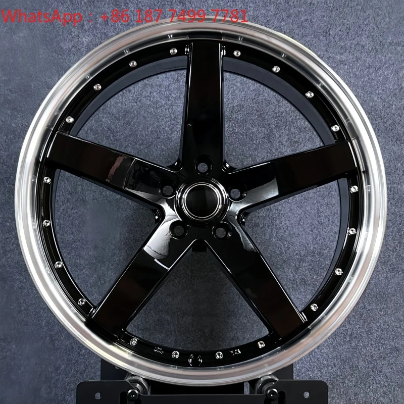 20*9.0 5x108 5x112 5x114.3 ET35 Chrome Rivets Flow Forming Wheels