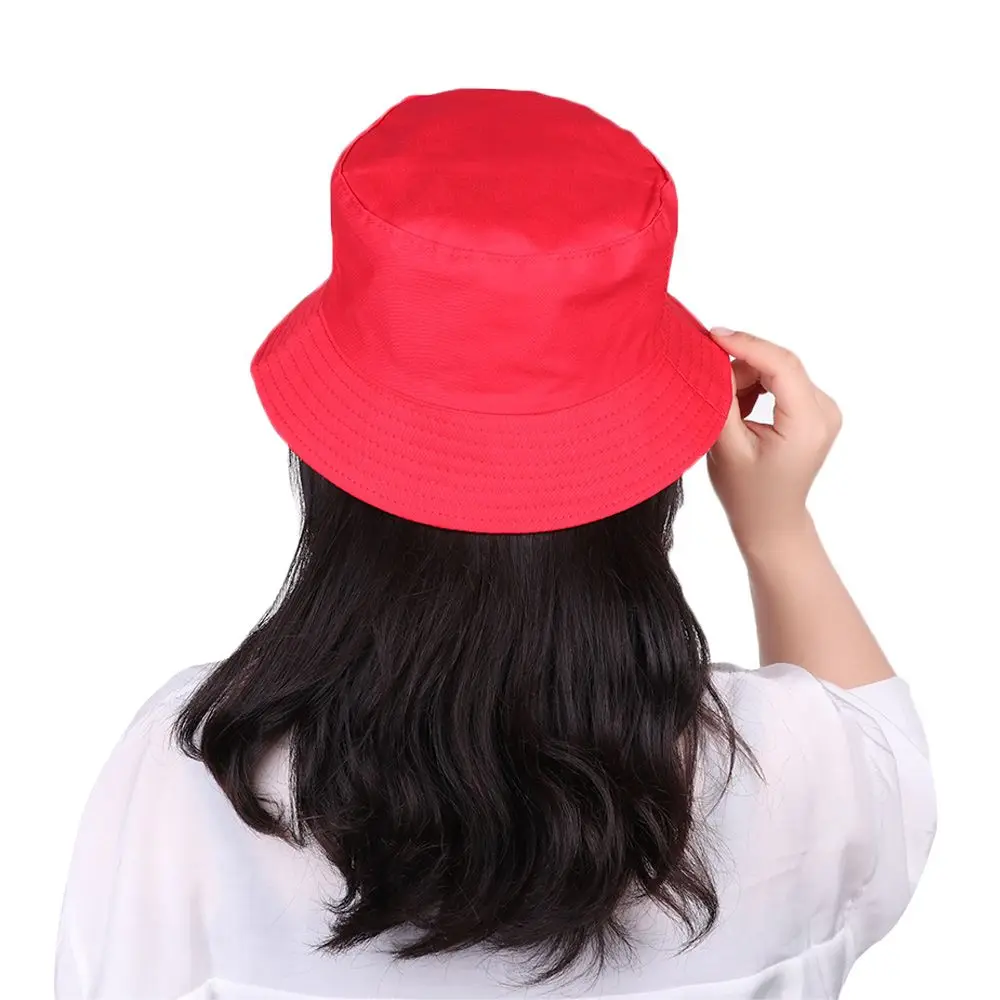 Bucket Hat Women Men Anti-UV Beach Sun Hat Summer Sunscreen Panama Hat Outdoor Foldable Portable Fisherman Cap