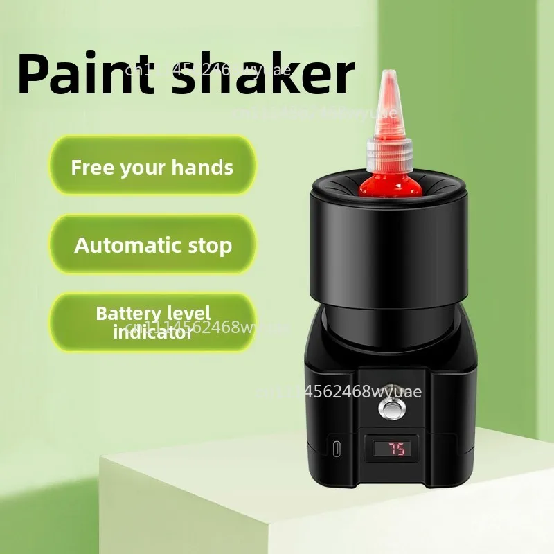 Electric Paint Shaker Machine - Nail Polish Shaker, Tattoo Ink & Model Paint Mixer, Hands-Free Vibrating Agitator