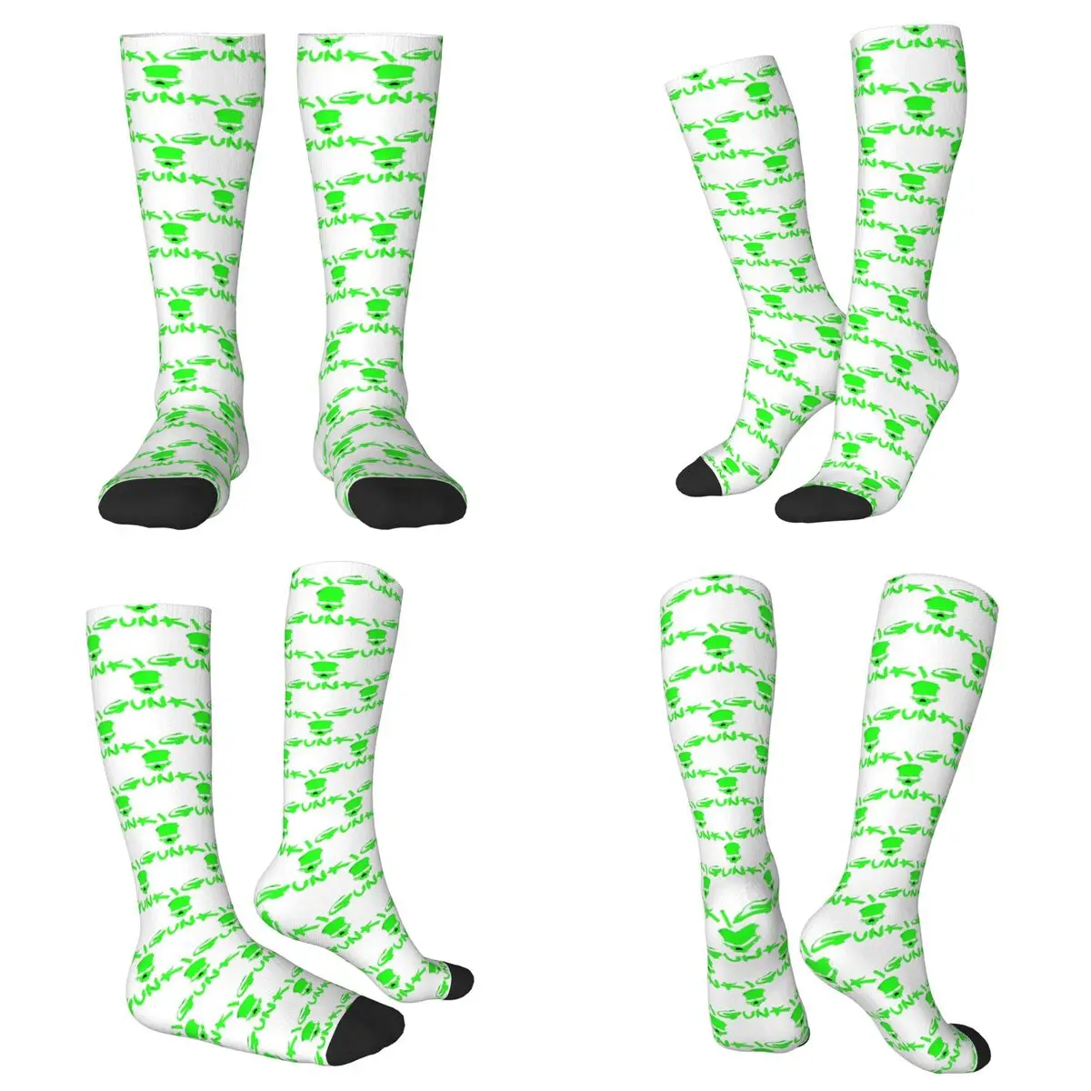 All Seasons Gunki Logo Angling Skull Fishing Gunki Socks Harajuku Sport Middle Tube Socks Soft Hip Hop Stockings for Men Women