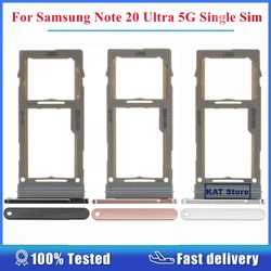 For Samsung Galaxy Note 20 Ultra 5G SIM Card Holder Slot Single Sim Tray With Eject Pin Tool Replacement Parts