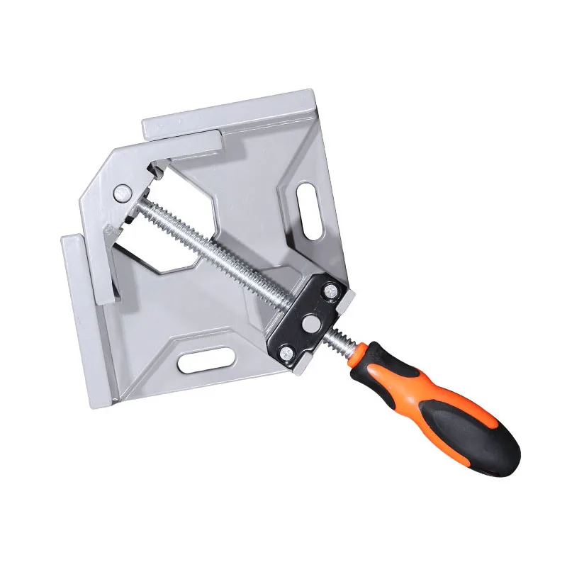 90 Degree Right Angle Clip Clamp Single Handle Aluminum Alloy Corner Clamp Woodworking Picture Frame Clip Right Angle Folder