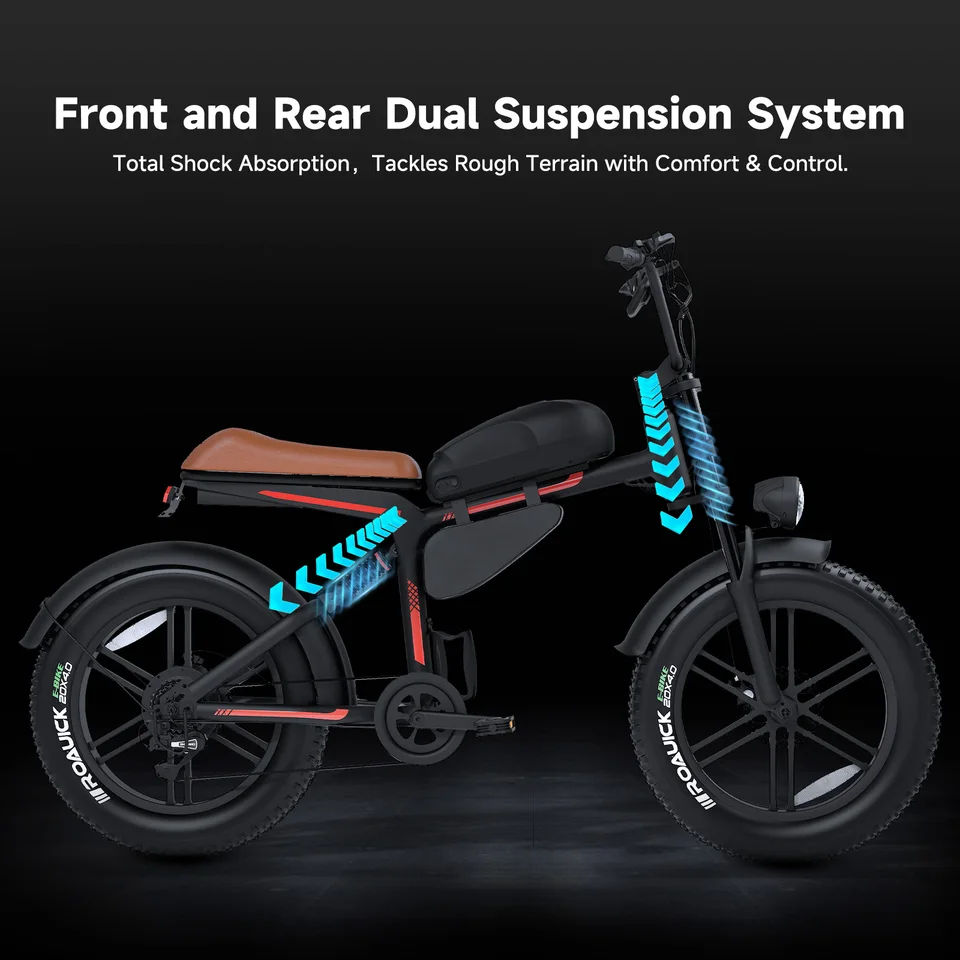 1500W Mountain Electric Bike for Adults, 48V 18Ah Battery Electric Bike, Max Speed 27MPH Adult E-bike image 7