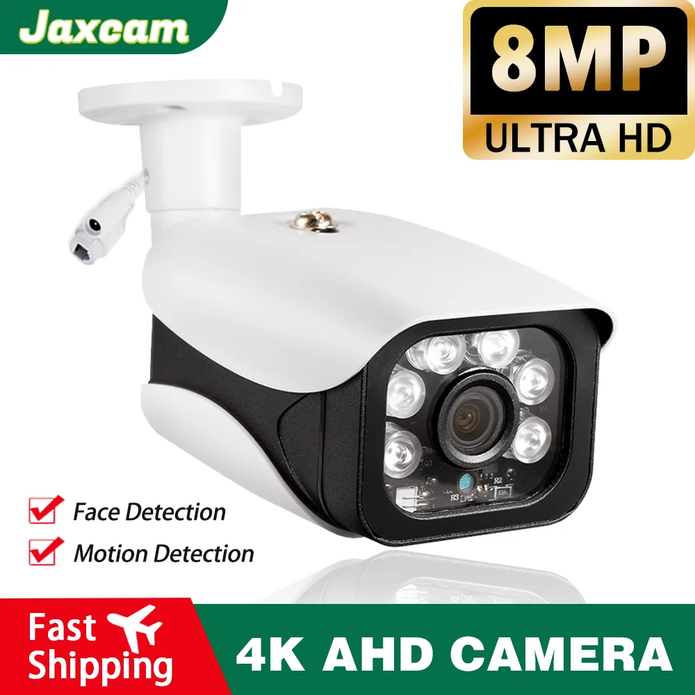 Face Detection 4K 8MP AHD CAMERA Digital HD Surveillance CCTV CAMERA Home Indoor/Outdoor IP66 Waterproof Security Protection