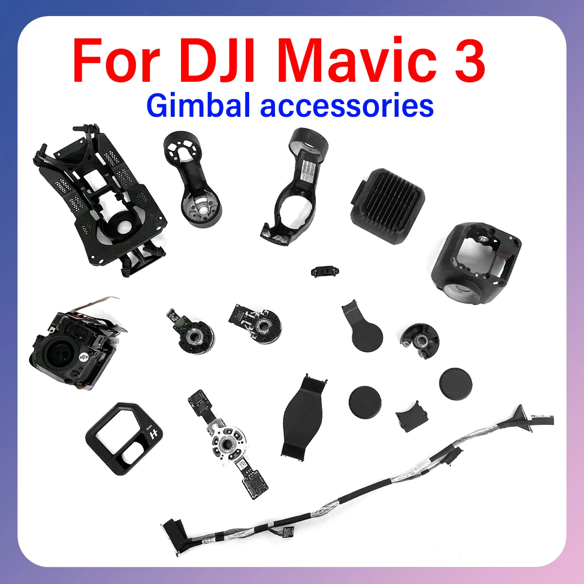 

New Mavic3 PTZ YRP motor upper lower brackets shock absorber plate signal line cover plate for DJI drone Mavic series accessorie
