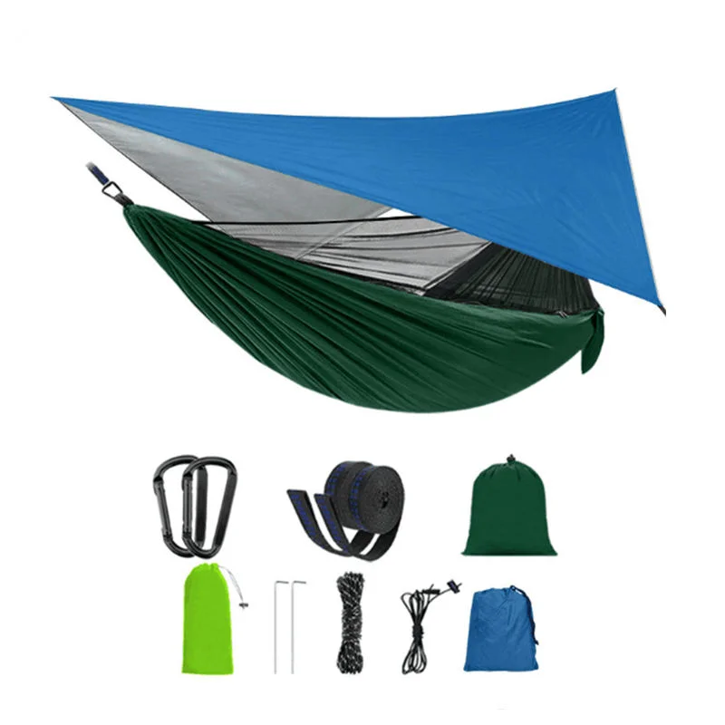 Wholesale High Quality Portable Nylon Outdoor Camping Hammockpromote sales