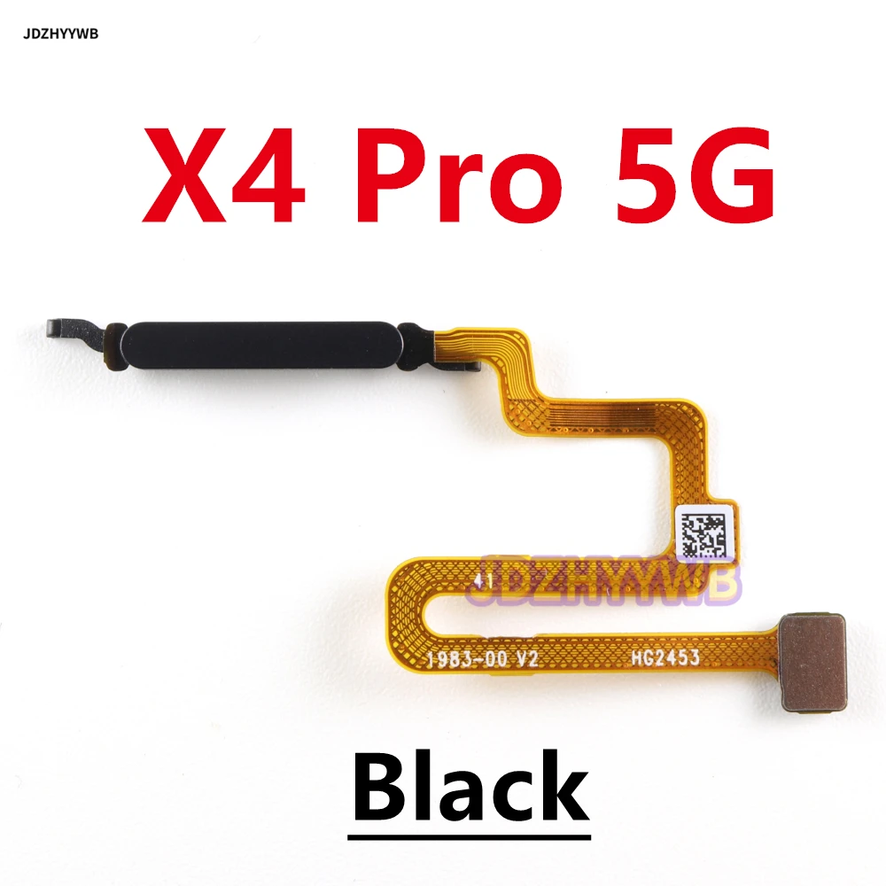 For Xiaomi Poco X4 GT Pro 5G X4GT X4Pro  Power Button Fingerprint Sensor Flex Cable Replacement Repair Parts