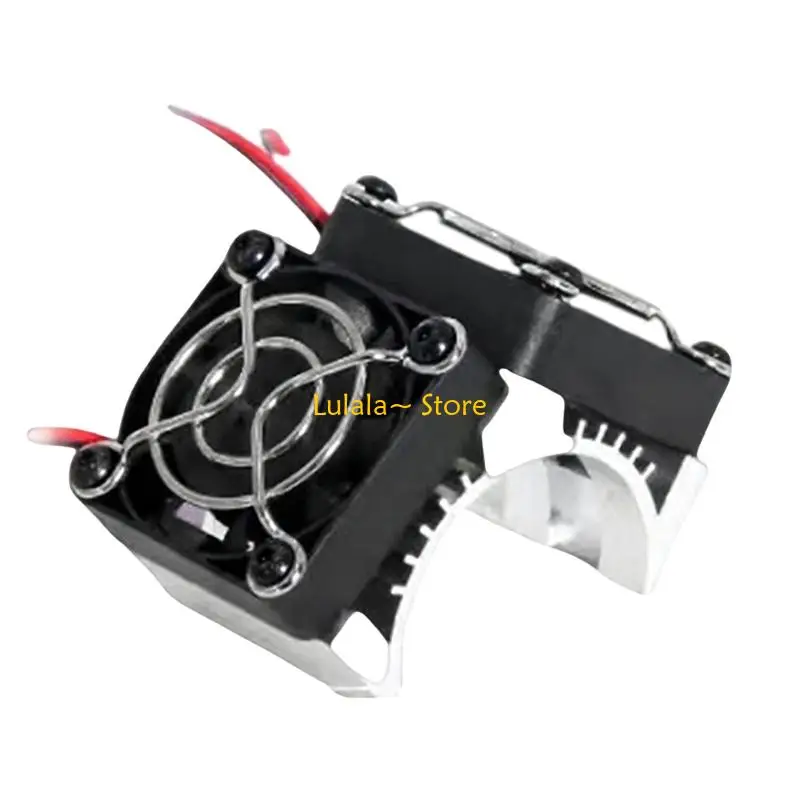 Y4QA Efficient Double Fan Heatsink Cooling Device For 1/8 Model Car Motor Upgrades
