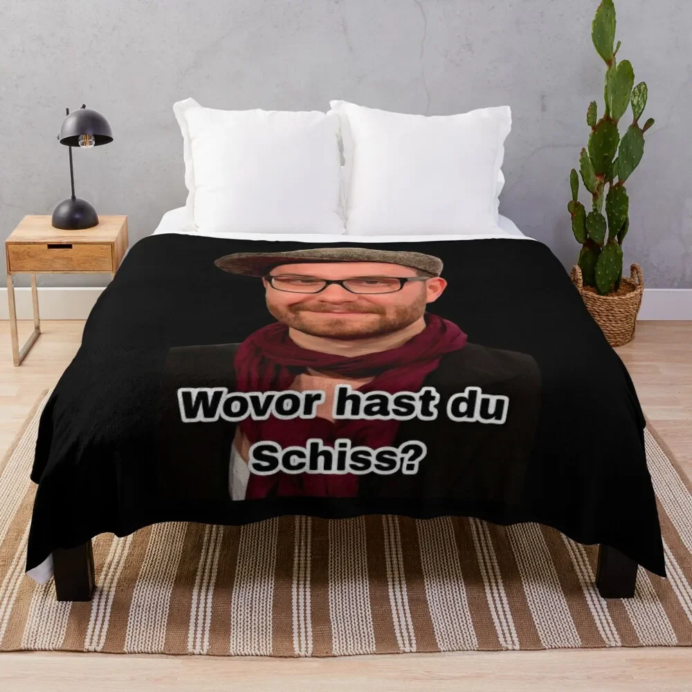 

Mark Forster - What are you scared of Meme #2 Throw Blanket Vintage anime Luxury Designer Blankets