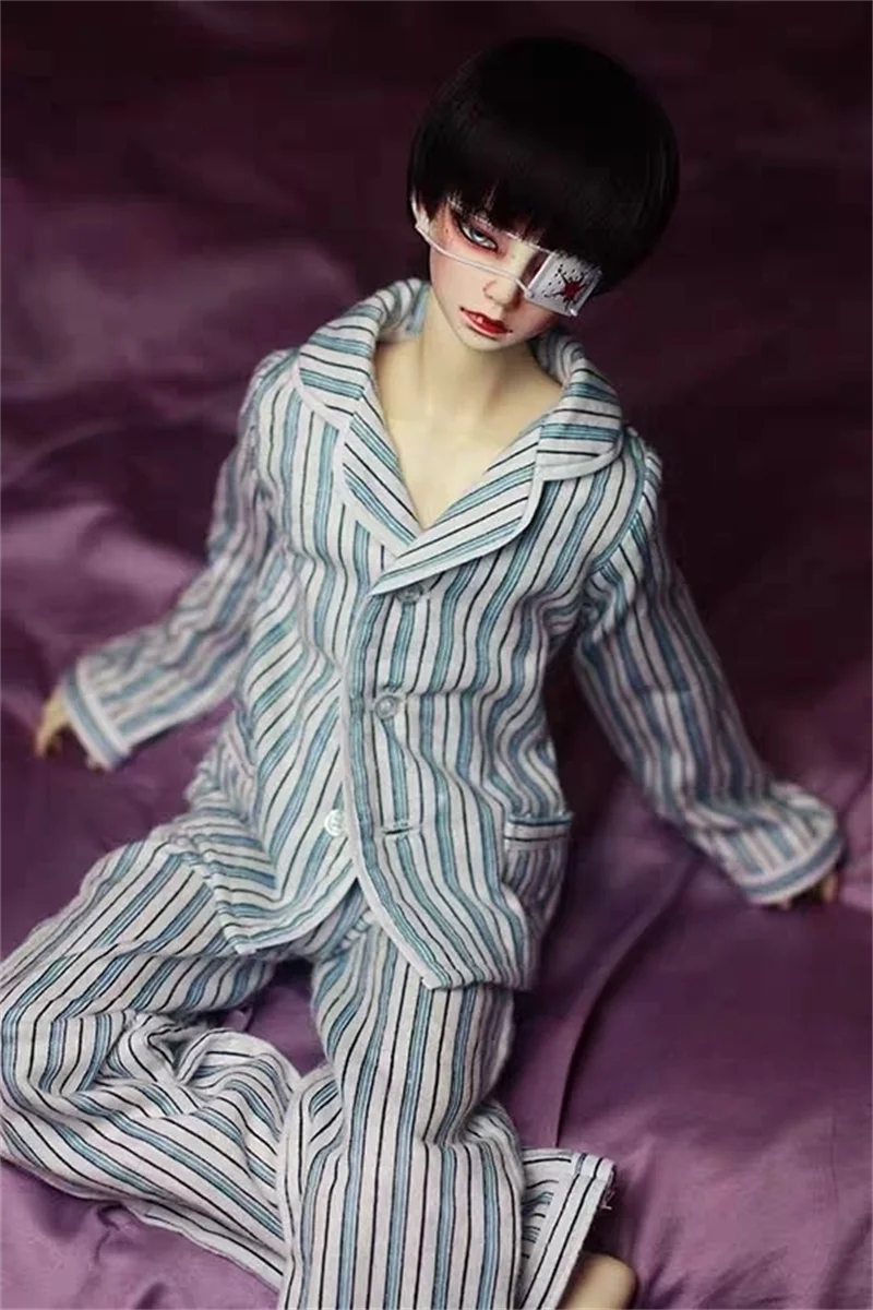 BJD doll suit 1/3 1/4 SD17 Uncle size [pyjamas + pajama pants] in the second sick building pyjamas home service doll accessories - Image 3