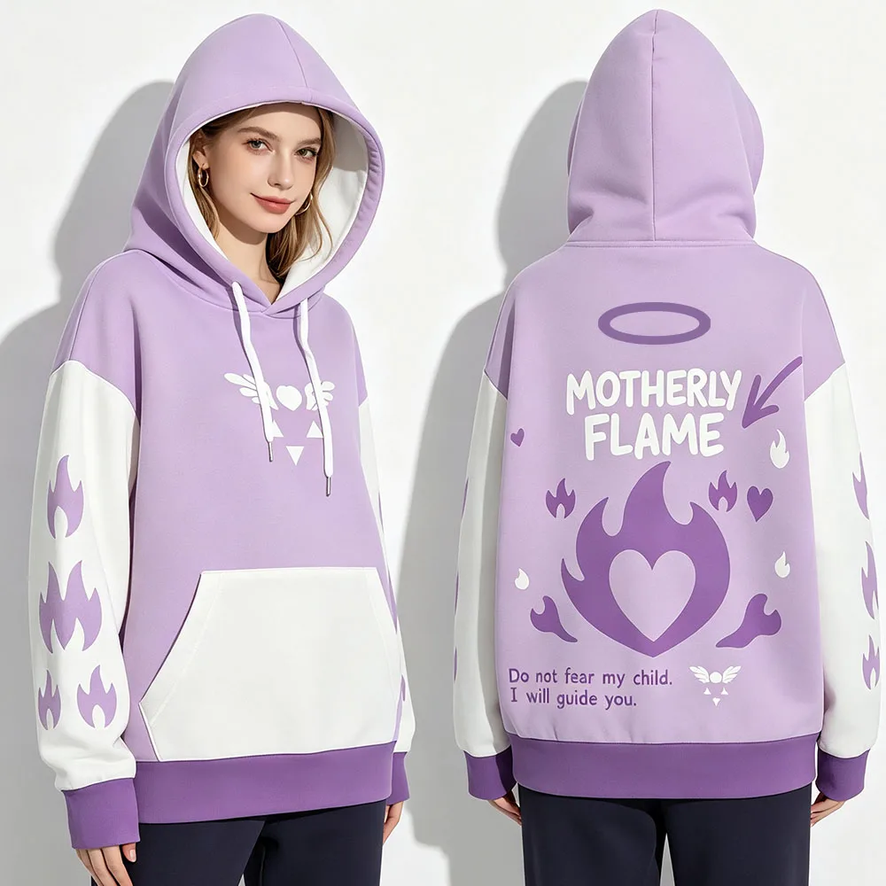 Toriel Undertale Cosplay Hoodies Langarm-Kapuzenpullover mit Kordelzug, Grafikdruck, Tasche, locker geschnitten, lässige Streetwear – Detail 2