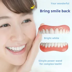 Tirantes de silicona para dientes simulados, cubiertas de silicona para belleza dental